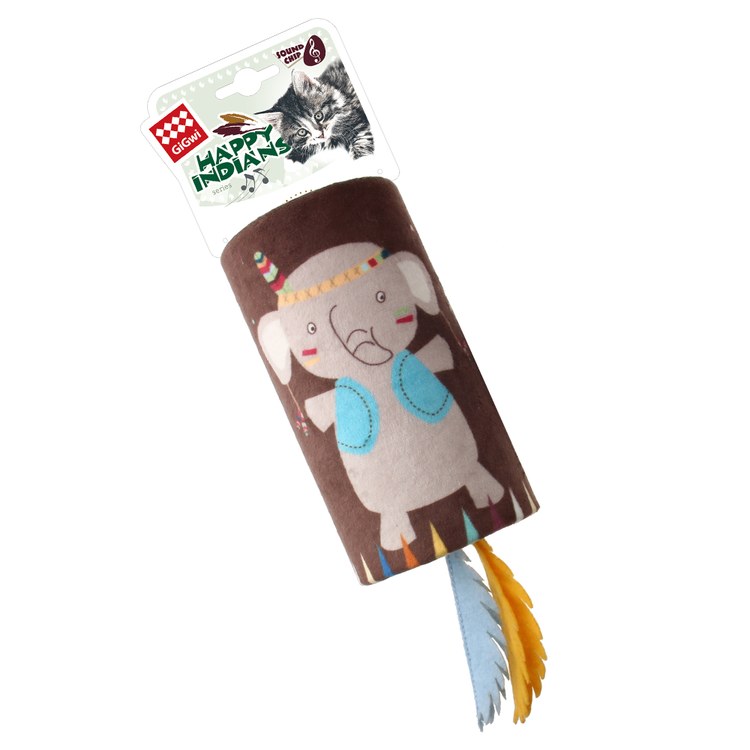 GiGwi 歡樂喵喵笛 印地安大象 (有聲玩具|貓玩具)