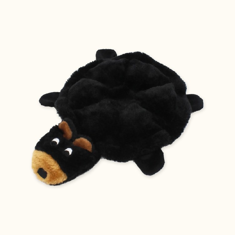 ZippyPaws 扁扁布包熊 寵物玩具(狗玩具|有聲玩具)