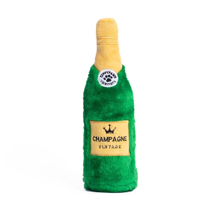 ZippyPaws 沙沙香檳 歡樂時光瓶(狗玩具|有聲玩具)