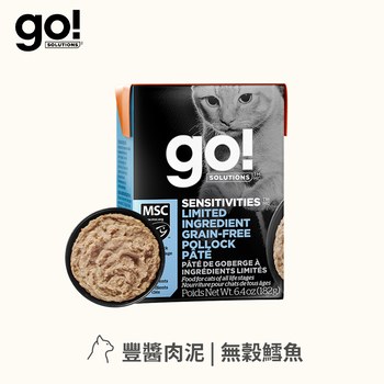 go! 無穀鱈魚182克 豐醬系列 貓咪鮮食利樂包 (貓罐|主食罐)