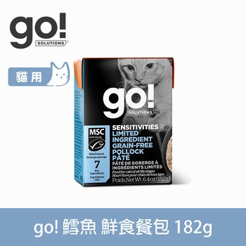 go! 無穀鱈魚182克 豐醬系列 貓咪鮮食利樂包 (貓罐|主食罐)