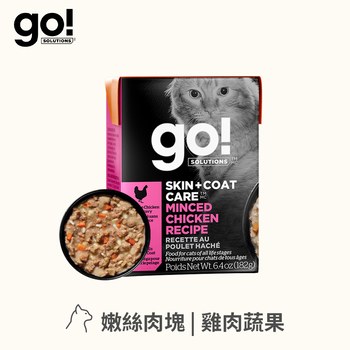 go! 雞肉蔬果182克 嫩絲系列 貓咪鮮食利樂包 (貓罐|主食罐)