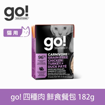 go! 無穀四種肉182克 豐醬系列 貓咪鮮食利樂包 ( 貓罐 | 主食罐 )