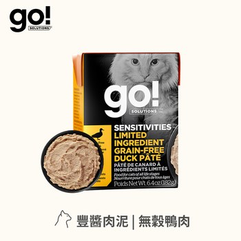 go! 無穀鴨肉182克 豐醬系列 貓咪鮮食利樂包 (貓罐|主食罐)