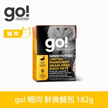 go! 無穀鴨肉182克 豐醬系列 貓咪鮮食利樂包 ( 貓罐 | 主食罐 )