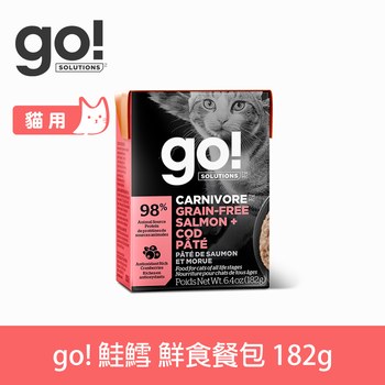 go! 無穀海洋鮭鱈182克 豐醬系列 貓咪鮮食利樂包 ( 貓罐 | 主食罐 )