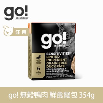 go! 無穀鴨 豐醬系列 狗鮮食利樂餐包 (狗罐|主食罐)
