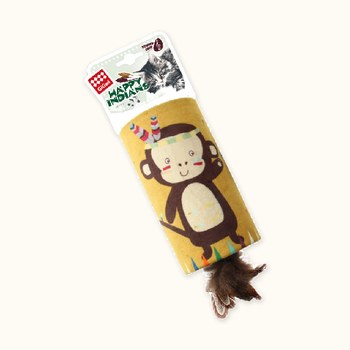 GiGwi 歡樂喵喵笛 印地安猴子 (有聲玩具|貓玩具)