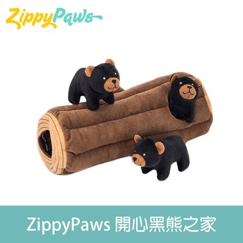 ZippyPaws 黑熊之家 寵物玩具 (有聲玩具|益智藏食玩具)