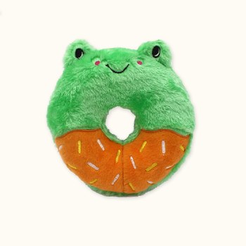 ZippyPaws 柑橘醬蛙甜甜圈 寵物玩具(狗玩具|有聲玩具)