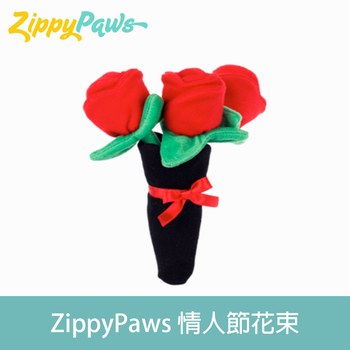 ZippyPaws 情人節玫瑰花束 有聲玩具 (寵物玩具|狗玩具)
