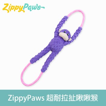 ZippyPaws 超耐拉扯啾啾猴 寵物玩具(互動玩具|有聲玩具)
