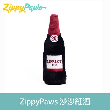 ZippyPaws 沙沙紅酒 寵物玩具(狗玩具|有聲玩具)