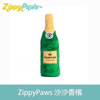 ZippyPaws 沙沙香檳 歡樂時光瓶(狗玩具|有聲玩具)