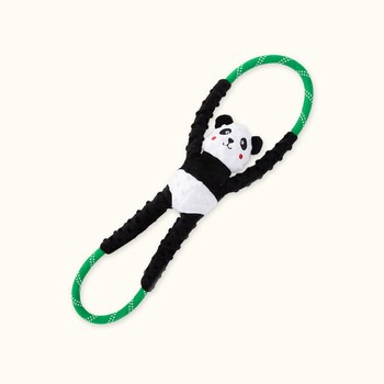 ZippyPaws 拔河繩索系列 超耐拉扯熊貓仔 寵物玩具
