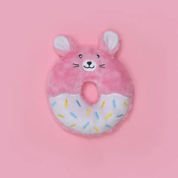 ZippyPaws 鮮奶油兔甜甜圈 寵物玩具(狗玩具|有聲玩具)