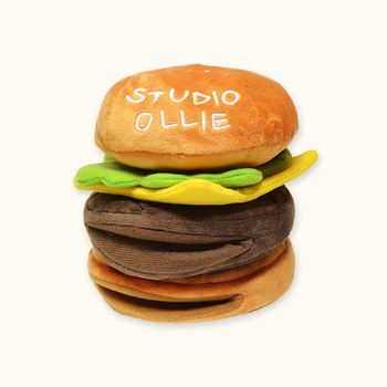 法國Studio Ollie 起司漢堡 寵物嗅聞玩具(狗玩具|藏食玩具)