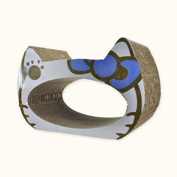 FJ 大頭喵 貓抓板 藍色 (寵物貓窩|貓抓板)