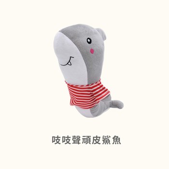 ZippyPaws  吱吱聲頑皮鯊魚 拉扯型互動玩具 寵物玩具