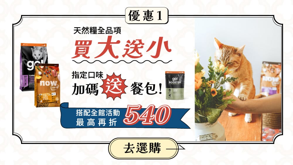go now 貓狗飼料買大送小
