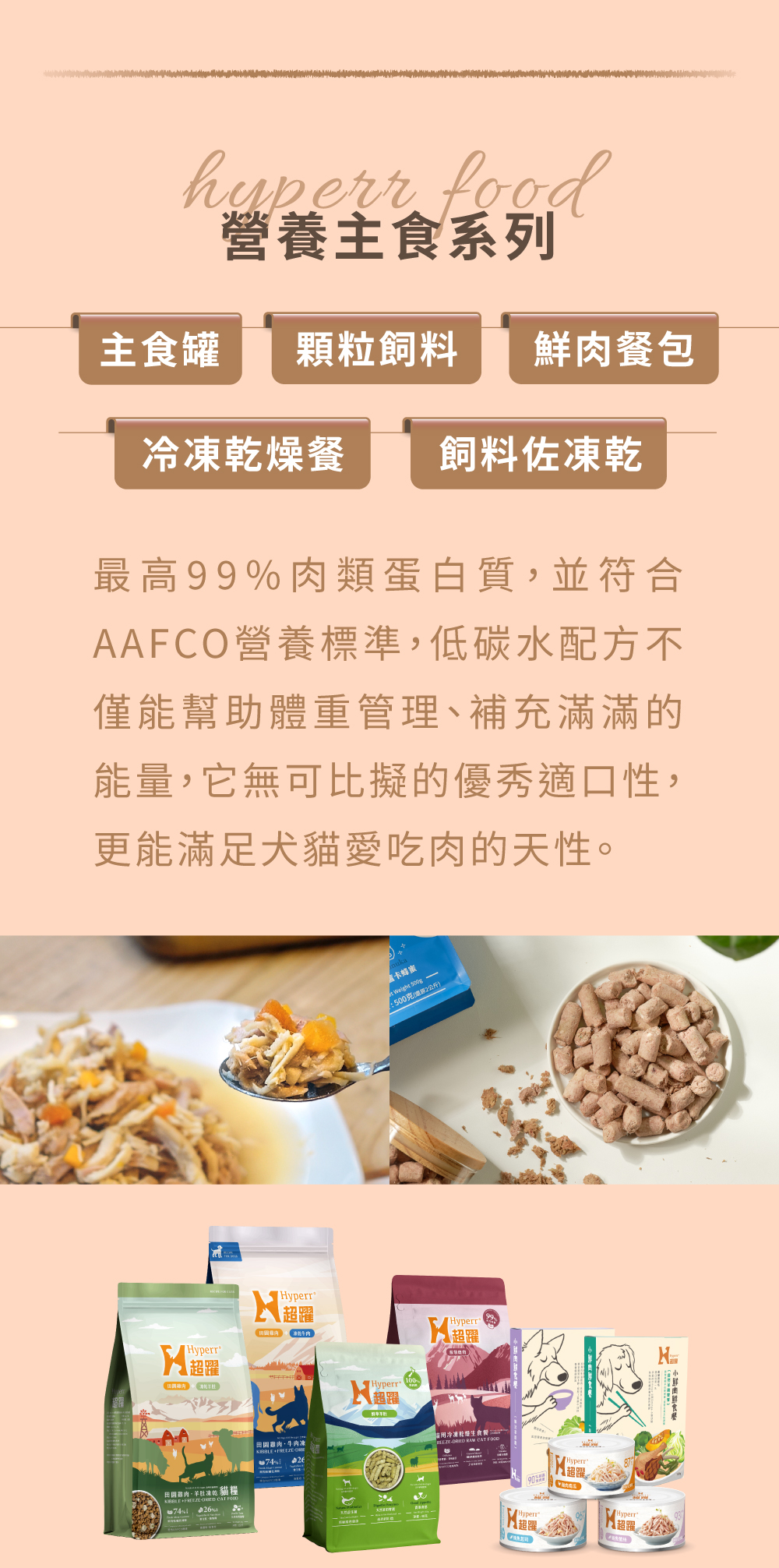 Hyperr超躍 犬貓飼料、凍乾、主食罐、鮮食